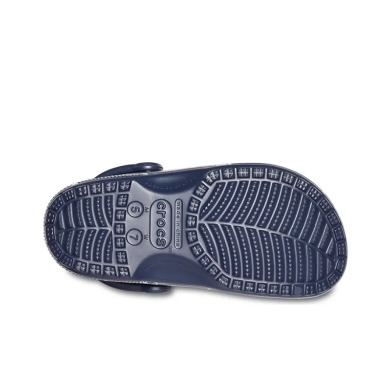 Crocs Classic Clog Printing Sandals Deep Blue-4