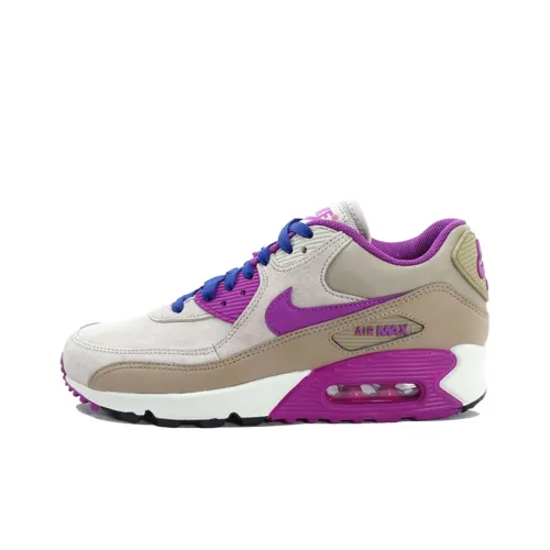 Nike Air Max 90 Running Shoes Women's Low-Top Brown Purple