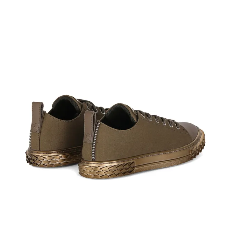 Giuseppe Zanotti/GZ Blabber Low Top Stylish Skateboarding Shoes Men's Khaki-3