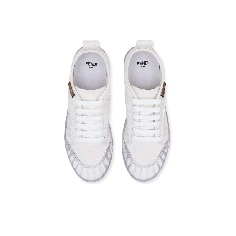 FENDI Women's Roma Canvas Low 'FF Motif - White'-3