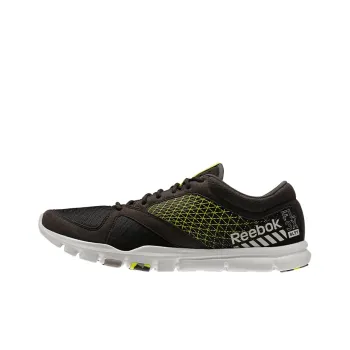 Reebok Yourflex Trainette 7 Anti-Slip And Wear-Resistant Cushioning Coverage Low-Top Running Shoes Men's Black Yellow