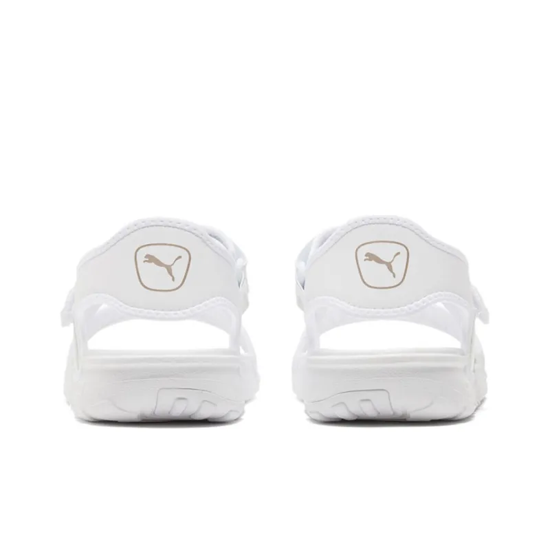PUMA Softride Sandal Iri Gs Sandal White/Silver Women's-4