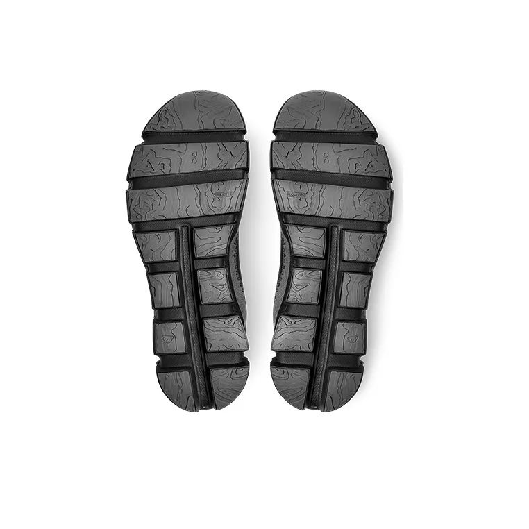 On Cloudaway Anti Slip Wear Resistant Breathable Coverage Support Low Top Running Shoes Women's Black Stone Gray-5