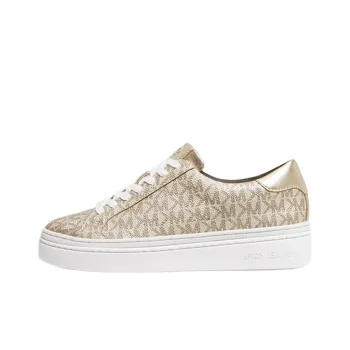 MICHAEL KORS Chapman Low Top Skateboard Shoes Women's Gold