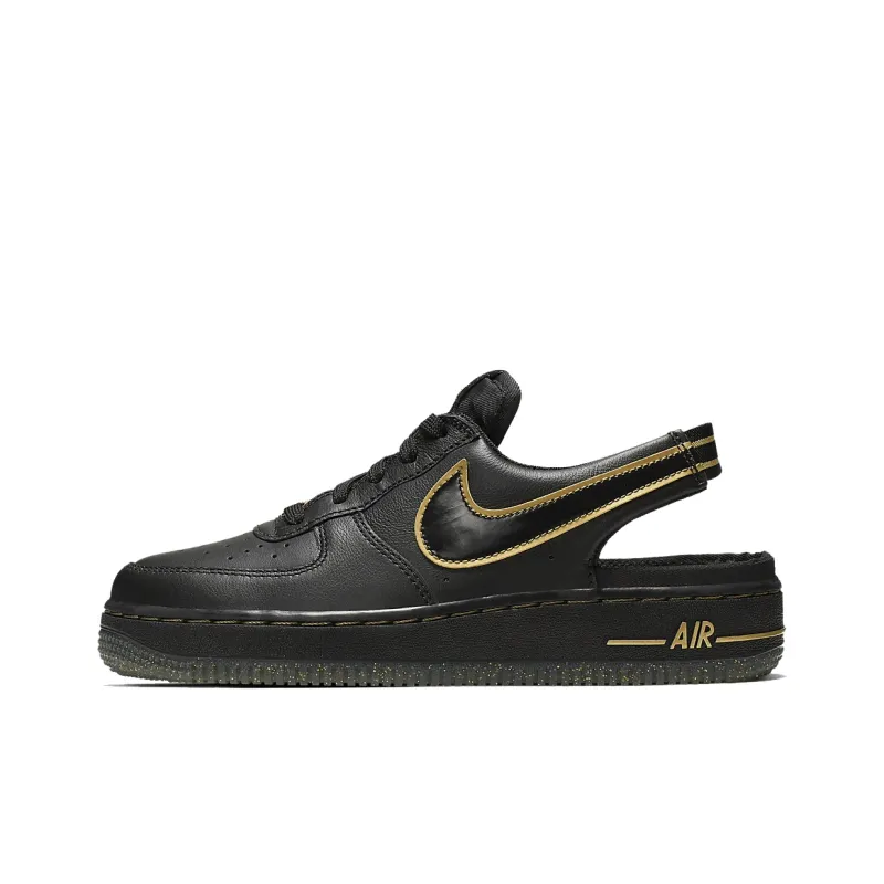 Nike Air Force 1 VTF Black Metallic Gold GS-0
