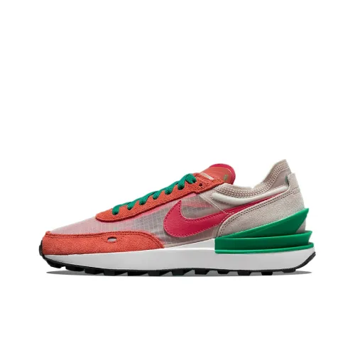 Nike Waffle One Burnt Sunrise Light Orewood Brown Malachite Mystic Hibiscus Women's