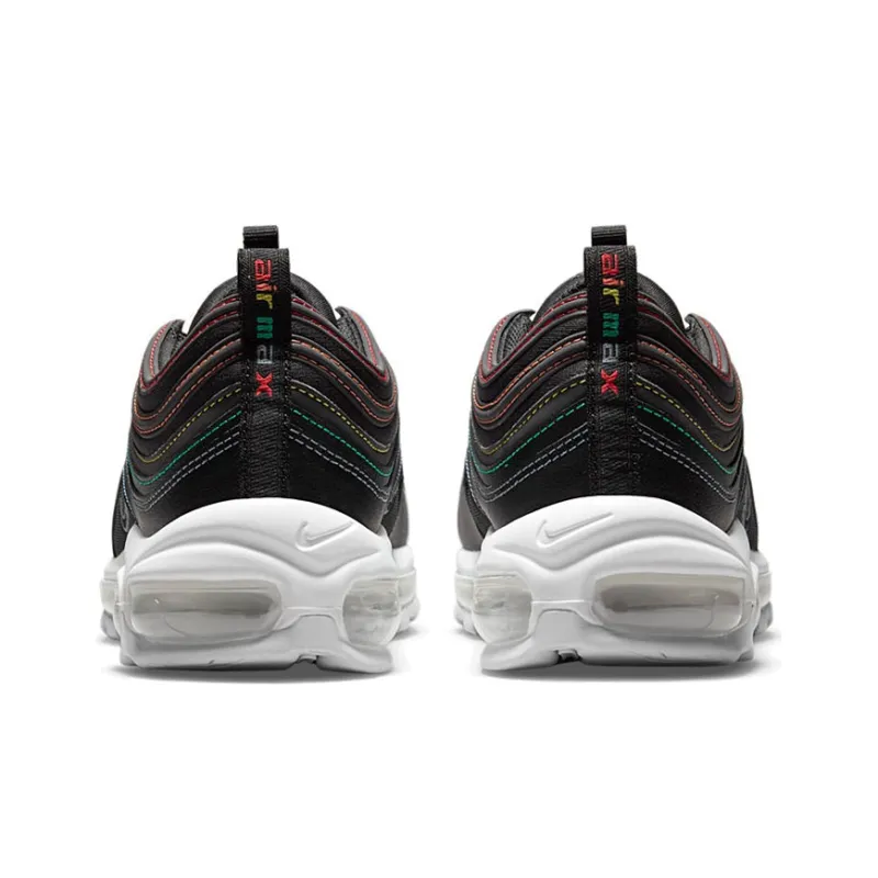 Nike Air Max 97 Black Rainbow Stitching (Men's)-4