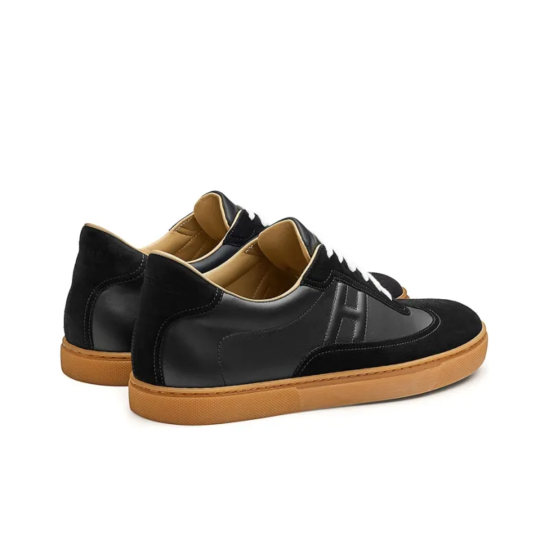 HERMES Quicker Stylish Skateboarding Shoes Men's Black-3