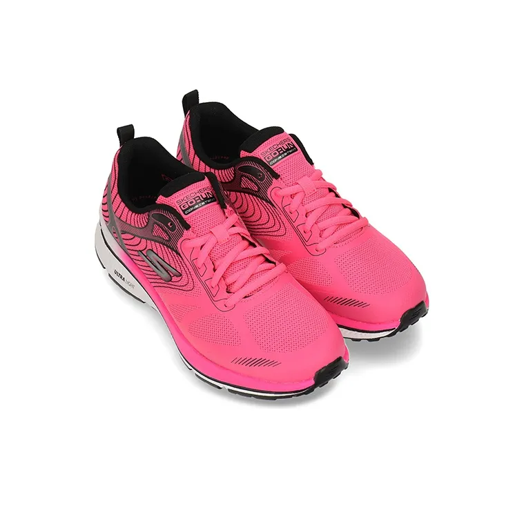Skechers Go Run Consistent Anti-Slip And Wear-Resistant Lightweight Low-Top Casual Running Shoes Women's Bright Pink-2