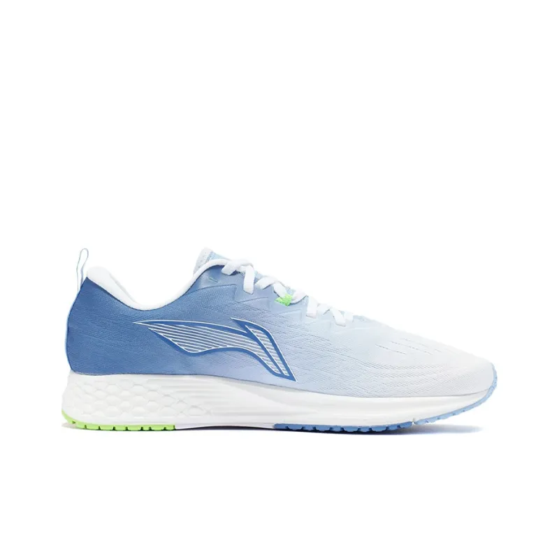 LiNing Red Hare 4 Cushioning Anti-Slip Wear-Resistant Breathability Low-Top Running Shoes White Blue-1