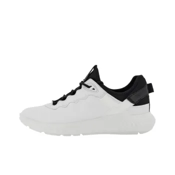 Ecco ATH 1FM L Cushioning, Slip Resistant, Abrasion Resistant Coverage Low Top Casual Shoes Men's Black White