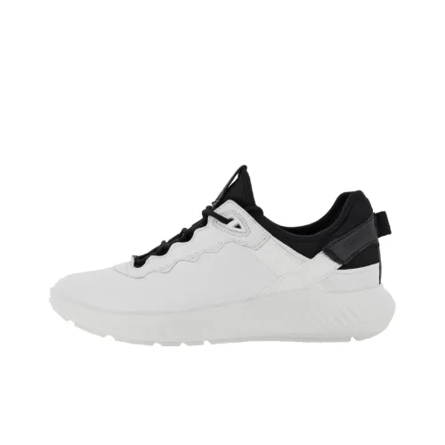 Ecco ATH 1FM L Cushioning, Slip Resistant, Abrasion Resistant Coverage Low Top Casual Shoes Men's Black White