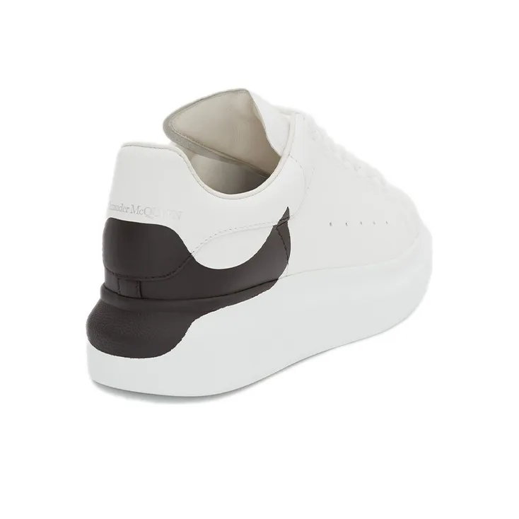 Alexander McQueen Oversized Sneaker 'White Black Heel' Women's-3