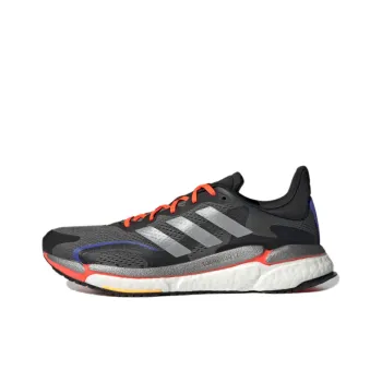 Adidas Solar Boost 3 Cushioning Low-Top Running Shoes Men's Carbon Gray