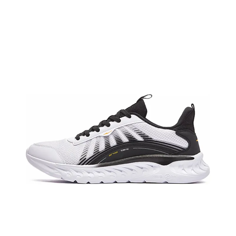 Erke Aurora Force Neutral Low Top Sports Casual Shoes Men's White Black-0
