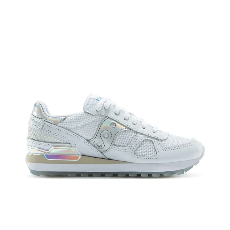 Saucony Shadow Original Low Top Running Shoes Women's White Silver Standard M-1