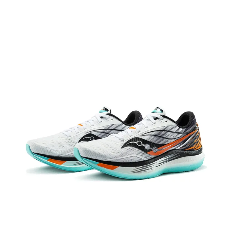 Saucony Endorphin Speed 1 Speed Low Top Running Shoes Men's White Blue Orange-2