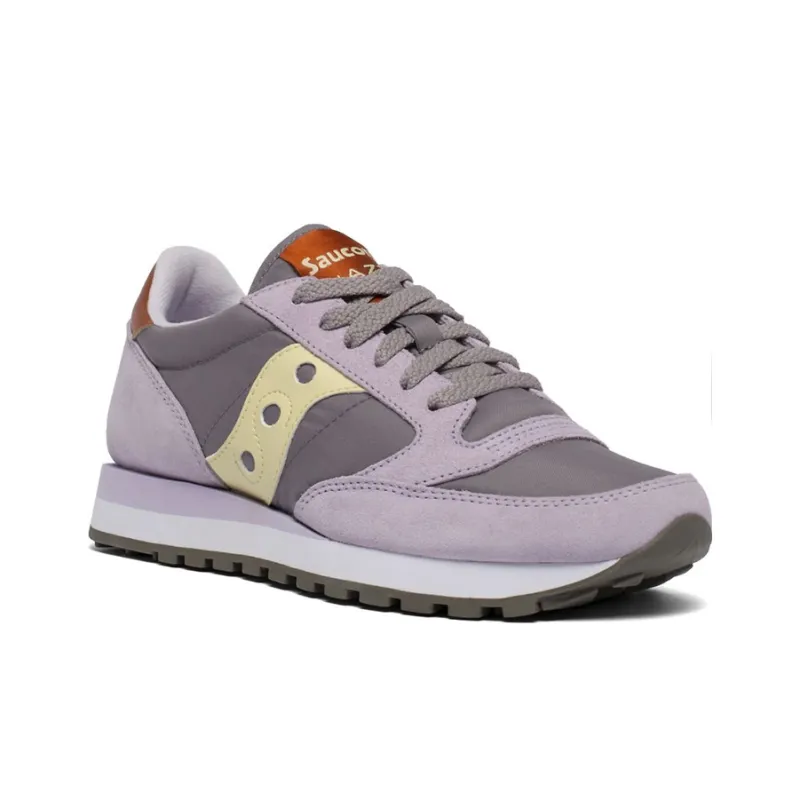 Saucony Jazz Original Running Shoes Women's Low-Top Gray/Purple/White-2