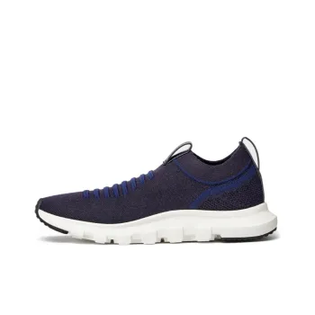 Zegna Techmerino Slip Resistant Lightweight Breathable Cushioning Low Top Casual Shoes Men's Marine Blue
