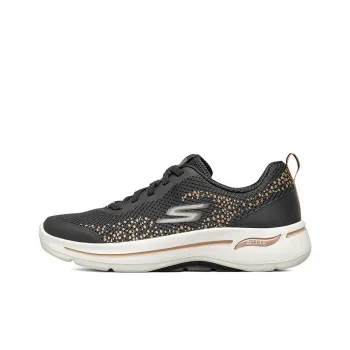 Skechers GO WALK Series Slip On Shoes Women's Low Top Black/Gold