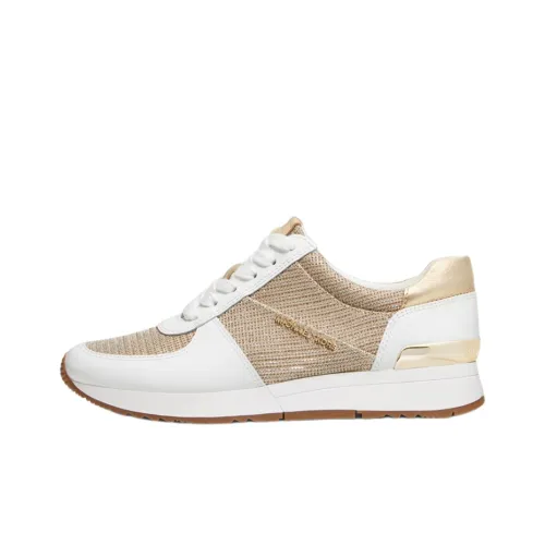 MICHAEL KORS KORS Cushioning Anti-Slip And Wear-Resistant Low-Top Casual Shoes Women's White Light Gold