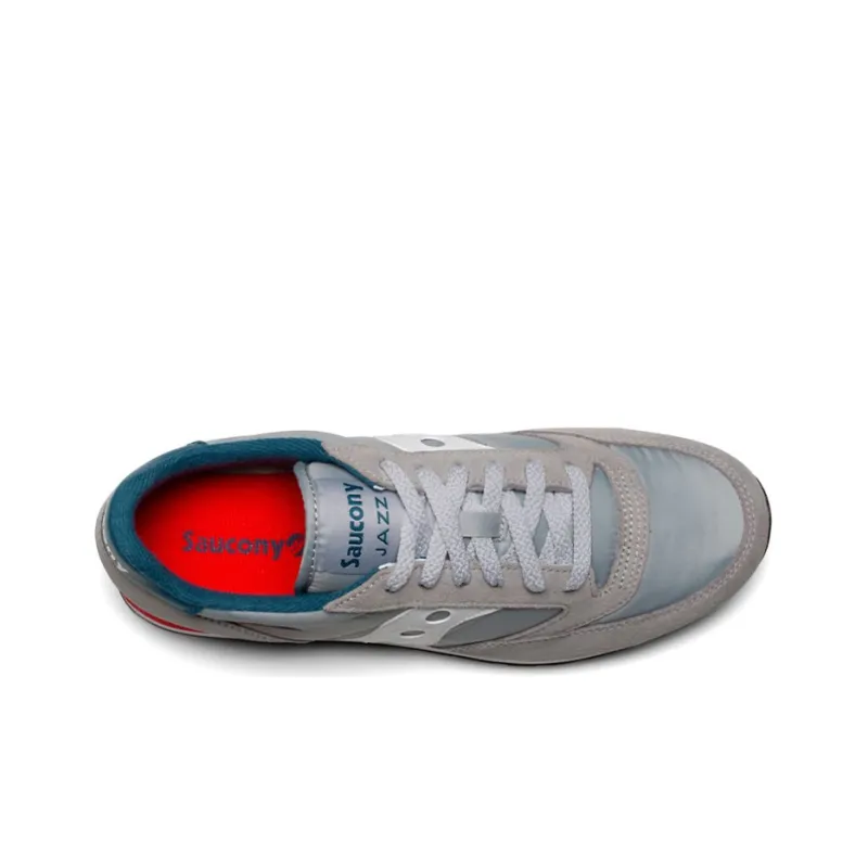 saucony Jazz Original Big Kid 'Grey Blue Red'-3