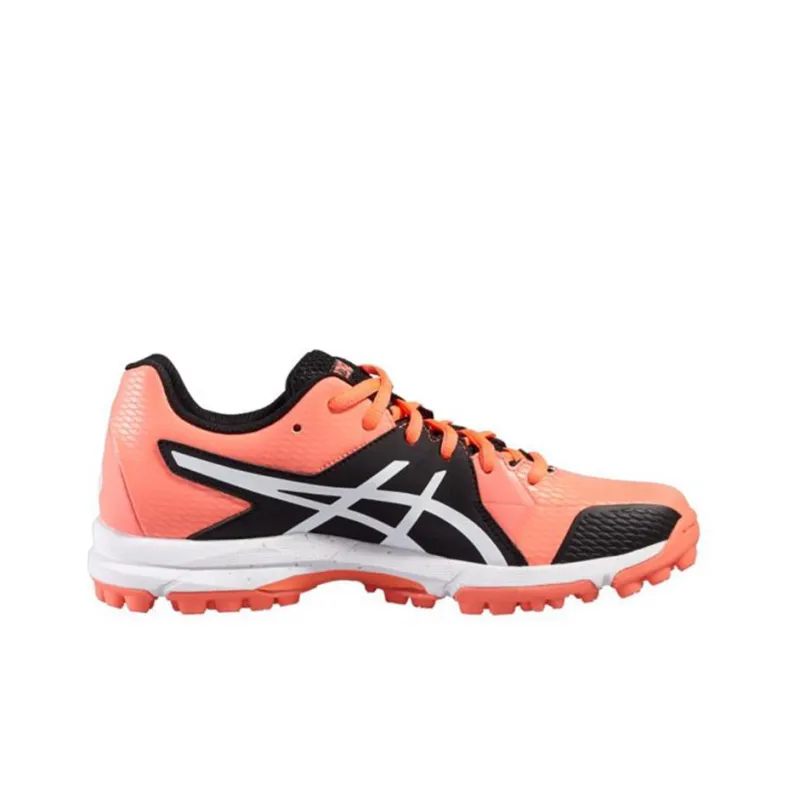 Asics Gel-Hockey Neo 4 Lightweight And Breathable Low-Top Running Shoes Women's Orange White-1