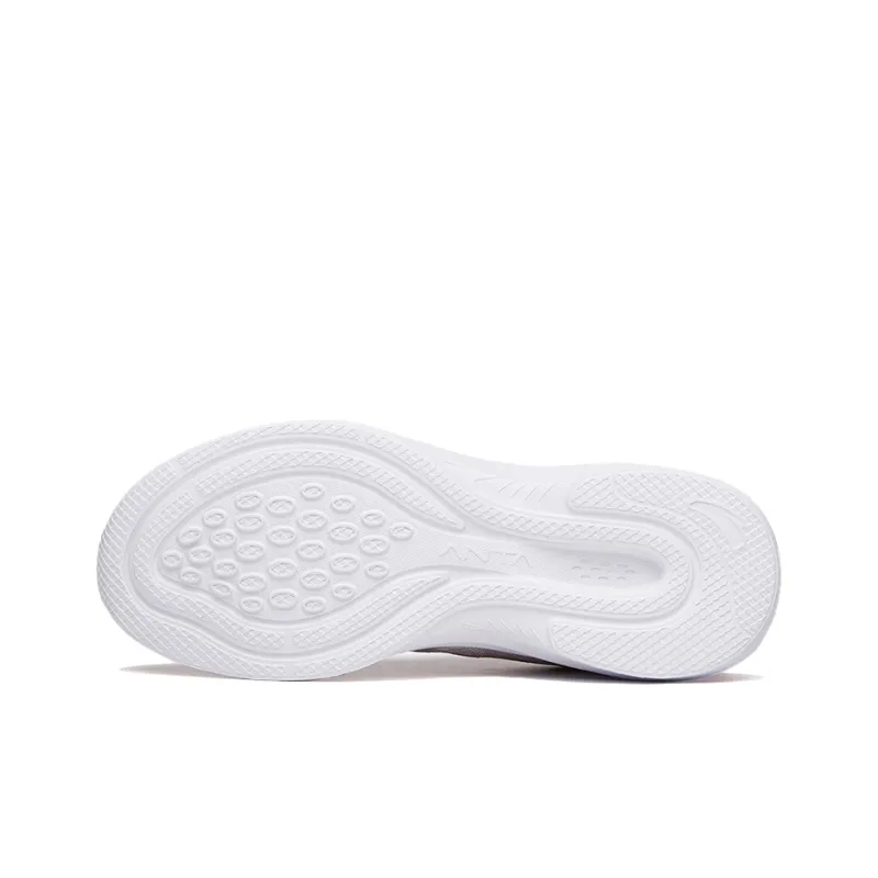 Anta Running Collection Breathable Lightweight And Wear Resistant Low Top Running Shoes Women's Lotus Gray Sports-4
