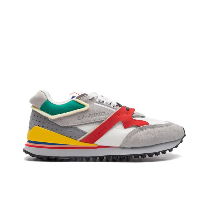 LiNing 001 Running Shoes Women's Low Top White/Stone Gray-1