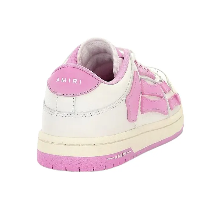 AMIRI Women's Skel Top Low 'White Pink'-2