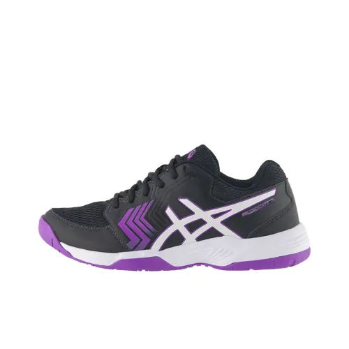 Asics Gel-Dedicate 5 Tennis Shoes Women's Low-Top Black/Purple