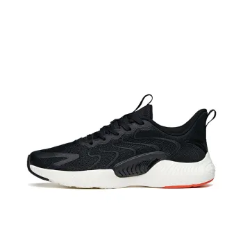 Anta Running Collection Breathable Lightweight And Wear Resistant Low Top Running Shoes Men's Black
