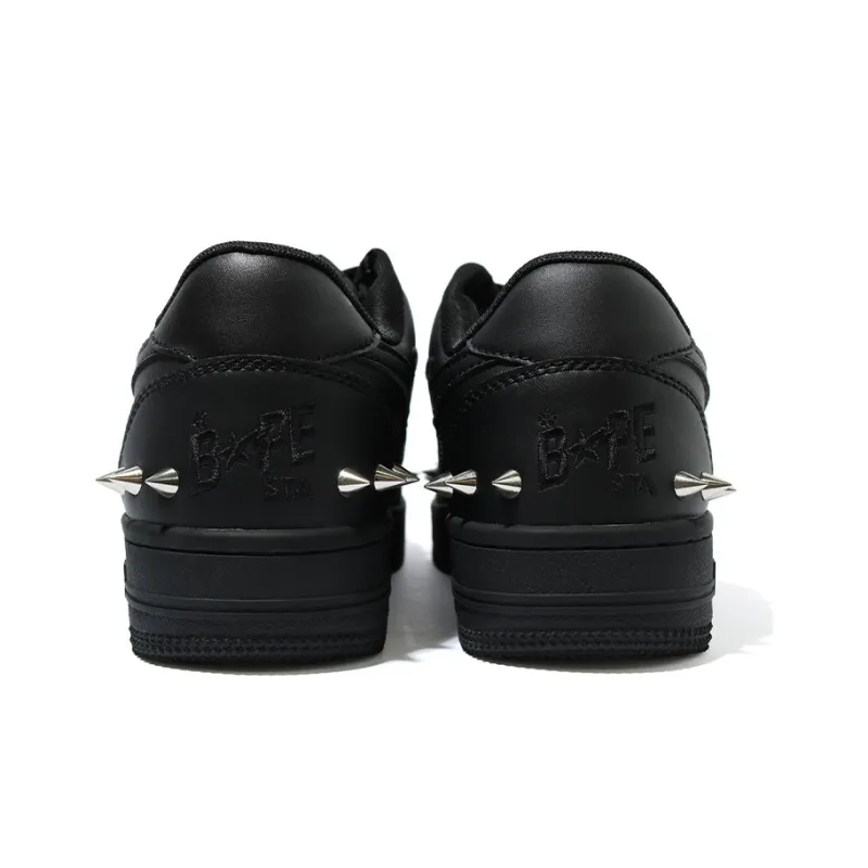 BAPE A BATHING APE Bape Sta Low Black Gold Studded-3