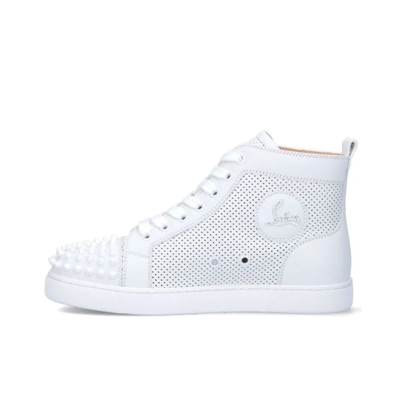 CL LUBOTING High Top Skateboard Shoes Women's White-0