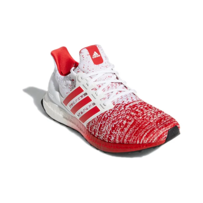Adidas ULT Wear-resistant Non-slip And Breathable Low-Top Running Shoes Men's White Red-2