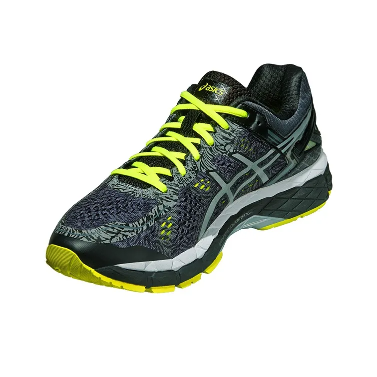 Asics Gel-Kayano 22 Wear-Resistant Low-Top Running Shoes Men's Gray Green-2