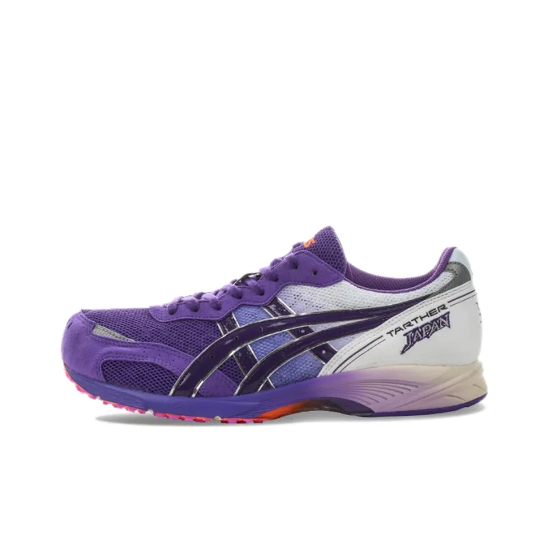 Asics Tarther Japan Tokyo Breathable Wear-Resistant Slip-Resistant Low-Top Running Shoes Unisex Lilac White-0