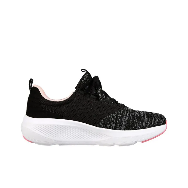 Skechers GO RUN Elevate Cushioning Anti-Slip And Wear-Resistant Low-Top Casual Running Shoes Women's Black Gray Pink-1