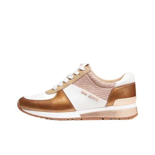 MICHAEL KORS ALLIE Cushioning Anti-Slip And Wear-Resistant Low-Top Casual Shoes Women's White Gold