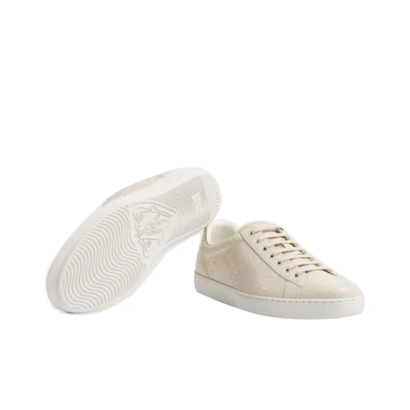 GUCCI Ace 'GG Embossed White'-4