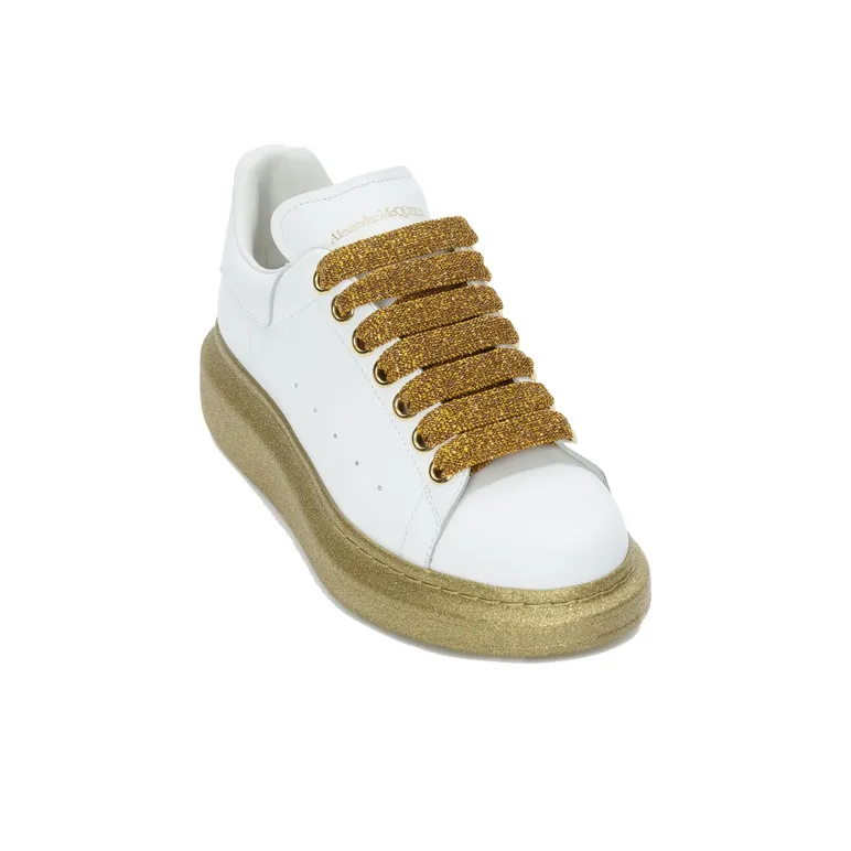 Alexander McQueen Oversized Sneaker 'White Gold' Women's-1