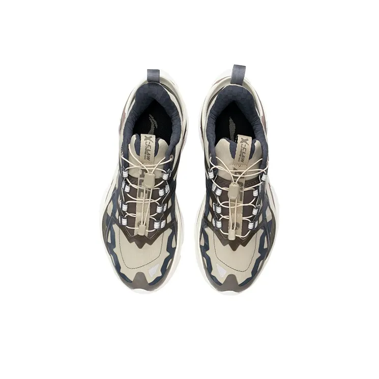 LiNing X-Claw Cat Paw Ace Low-Top Casual Shoes Men's Ochre Grey-2