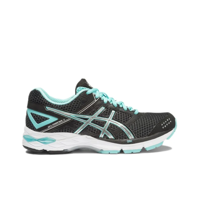 Asics Gel-Phoenix 7 Running Shoes Unisex Low-Top Black/Blue/Silver-1