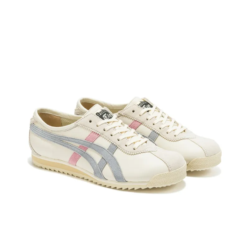 Onitsuka Tiger LimberLimber 66 Prestige Abrasion Resistant Low Top Running Shoes Women's White Blue Pink-2