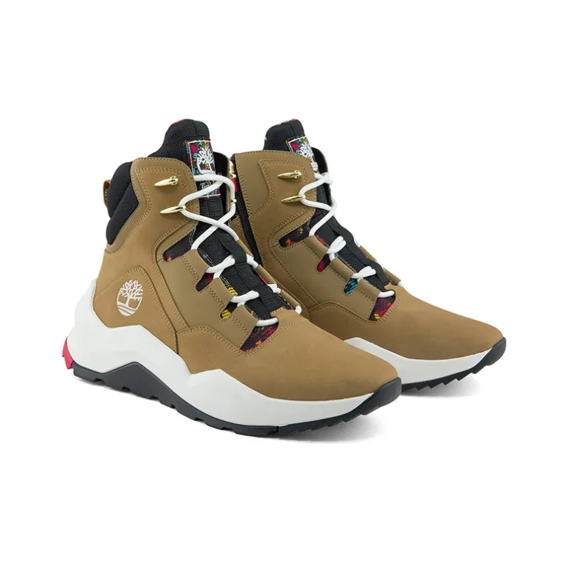 Timberland Madbury Side Zip Wide Fit Sneaker Boots 'Tan Nubuck'-3