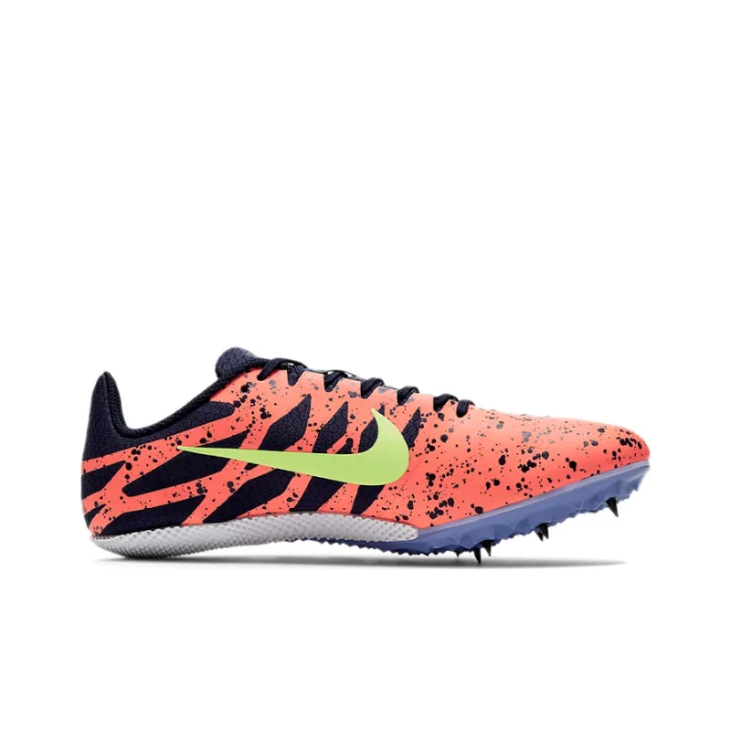 Nike Air Zoom Rival S 9 Spikes 'Paint Splatter Bright Mango Zitron'-1