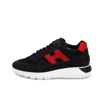 HOGAN Interactive³ Casual Shoes Men Low-Top Black/Red