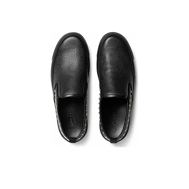 GUCCI Stylish Skateboarding Shoes Women's Black-2