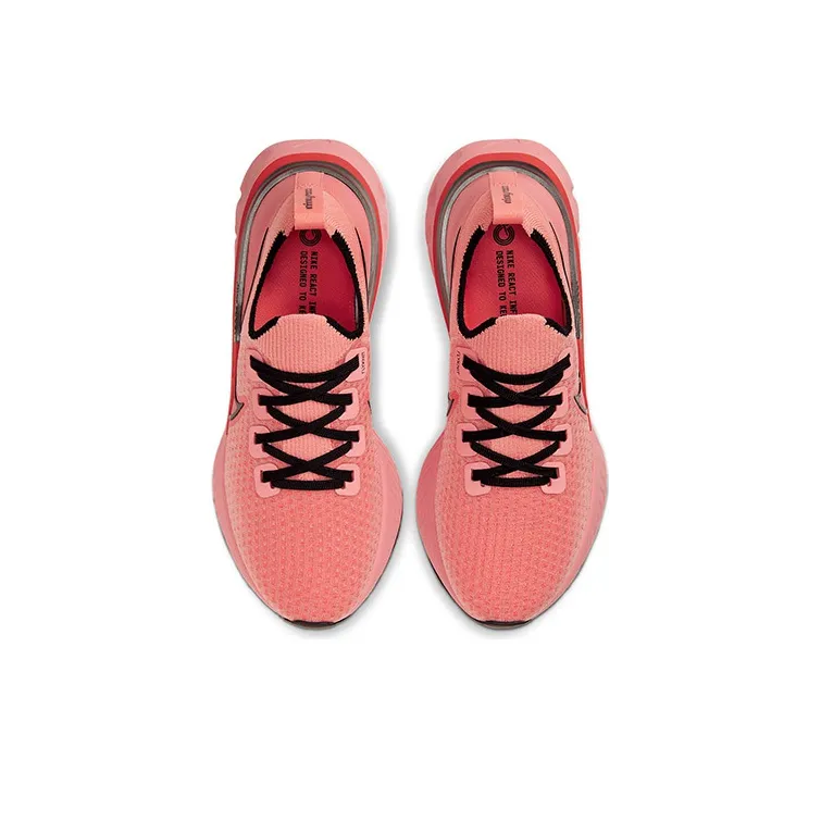 Nike React Infinity Run Flyknit Light Salmon Red Women's-3