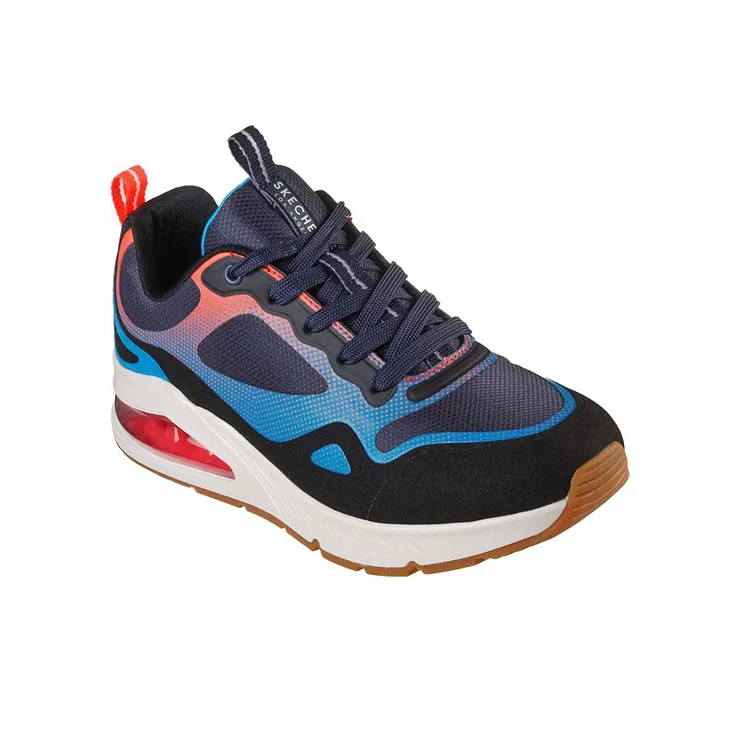 Skechers Uno 2 Low-Top Casual Shoes Men's Blue Black Red-2